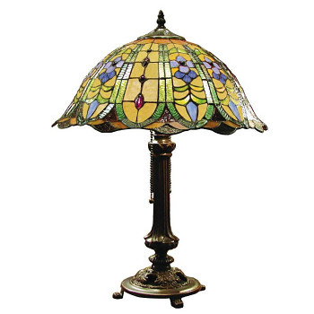 Stolní lampa Tiffany FLOWERS Clayre & Eef 5LL-5317