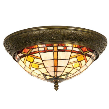 Stropní lampa Tiffany OLD NEW YORK Clayre & Eef 5LL-5349