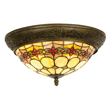 Stropní lampa Tiffany NOSTALGIC ENGLISH Clayre & Eef 5LL-5355