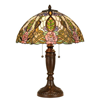 Stolní lampa Tiffany ROSE Clayre & Eef 5LL-5370