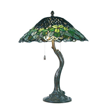 Stolní lampa Tiffany FLOWERS Clayre & Eef 5LL-5386