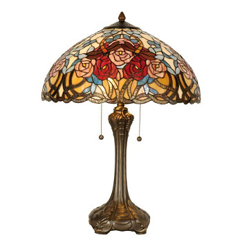 Stolní lampa Tiffany ROSE Clayre & Eef 5LL-5389