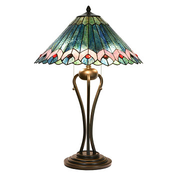 Stolní lampa Tiffany TRIANGLE Clayre & Eef 5LL-5391