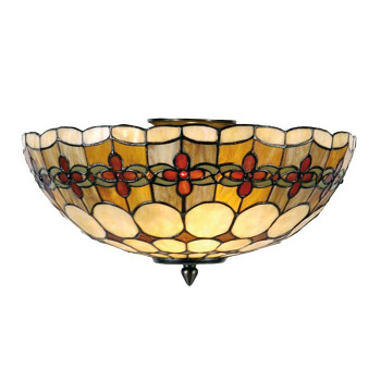 Stropní lampa Tiffany NOSTALGIC ENGLISH Clayre & Eef 5LL-5416