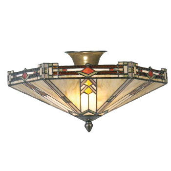 Stropní lampa Tiffany OLD NEW YORK Clayre & Eef 5LL-5420