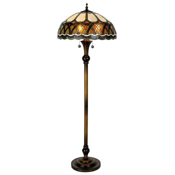 Stojací lampa Tiffany ART DECO Clayre & Eef 5LL-5449