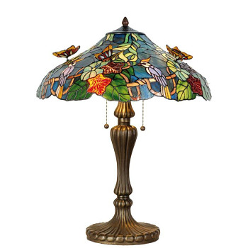 Stolní lampa Tiffany BUTTERFLY Clayre & Eef 5LL-5582