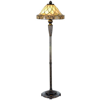 Stojací lampa Tiffany VINTAGE NIGHT Clayre & Eef 5LL-5613