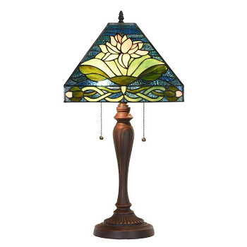 Stolní lampa Tiffany FLOWER Clayre & Eef 5LL-5618