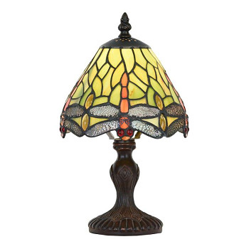 Stolní lampa Tiffany DRAGONFLY Clayre & Eef 5LL-5620