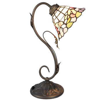 Stolní lampa Tiffany FLOWERS Clayre & Eef 5LL-5920
