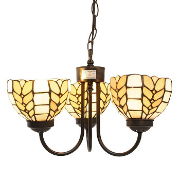 Závěsná lampa Tiffany FRENCH BRAID Clayre & Eef 5LL-5993