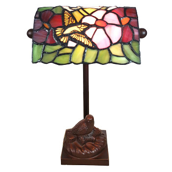 Stolní lampa Tiffany BIRD Clayre & Eef 5LL-6008