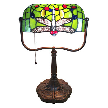 Stolní lampa Tiffany DRAGONFLY ETERNITY Clayre & Eef 5LL-6012