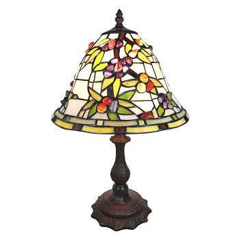 Stolní lampa Tiffany FLOWERS Clayre & Eef 5LL-6019