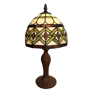Stolní lampa Tiffany ART DECO Clayre & Eef 5LL-6027