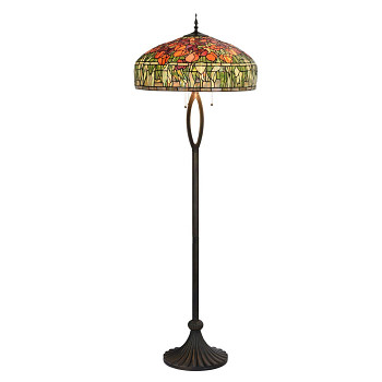 Stojací lampa Tiffany TULIPS Clayre & Eef 5LL-6041