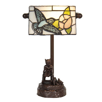 Stolní lampa Tiffany BIRD Clayre & Eef 5LL-6050