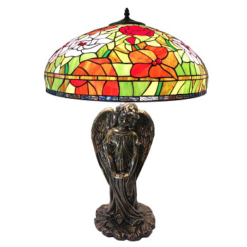 Stolní lampa Tiffany ROSE Clayre & Eef 5LL-6060
