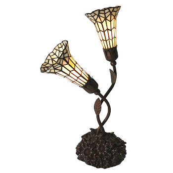 Stolní lampa Tiffany FLOWERS Clayre & Eef 5LL-6063