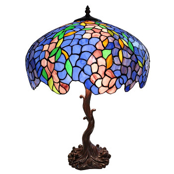 Stolní lampa Tiffany FLOWERS Clayre & Eef 5LL-6070