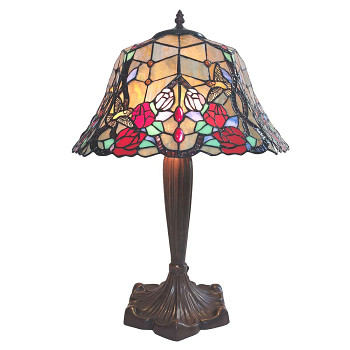 Stolní lampa Tiffany FLOWERS Clayre & Eef 5LL-6072