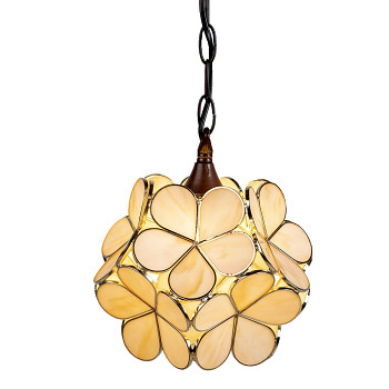 Závěsná lampa Tiffany SUMMER BLOOM Clayre & Eef 5LL-6092