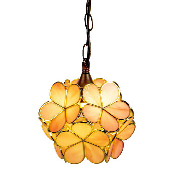 Závěsná lampa Tiffany SUMMER BLOOM Clayre & Eef 5LL-6093