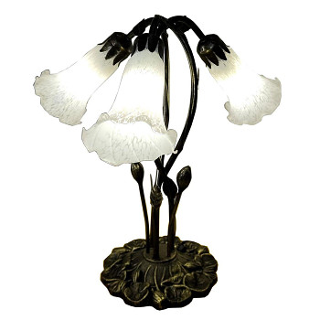 Stolní lampa Tiffany CLASSIC FLOWER Clayre & Eef 5LL-6104