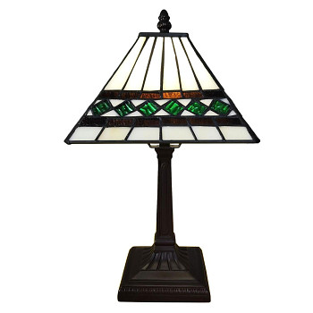 Stolní lampa Tiffany ART DECO Clayre & Eef 5LL-6107