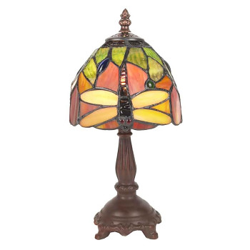 Stolní lampa Tiffany DRAGONFLY Clayre & Eef 5LL-6124