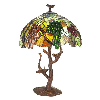 Stolní lampa Tiffany BIRDS Clayre & Eef 5LL-6130