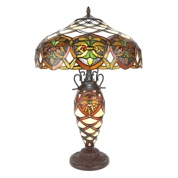 Stolní lampa Tiffany FLOWERS Clayre & Eef 5LL-6134