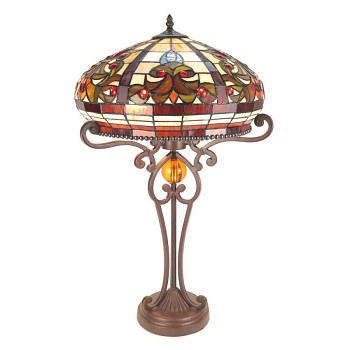 Stolní lampa Tiffany FLOWERS Clayre & Eef 5LL-6142