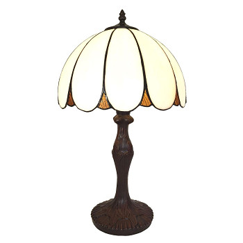 Stolní lampa Tiffany THE WHITE SUN Clayre & Eef 5LL-6147