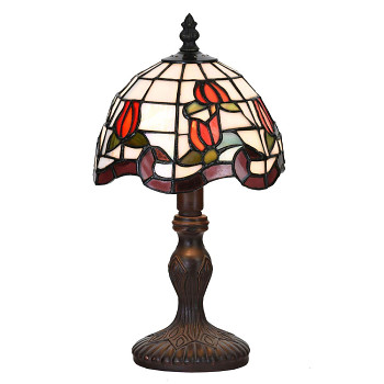 Stolní lampa Tiffany FLOWERS Clayre & Eef 5LL-6156