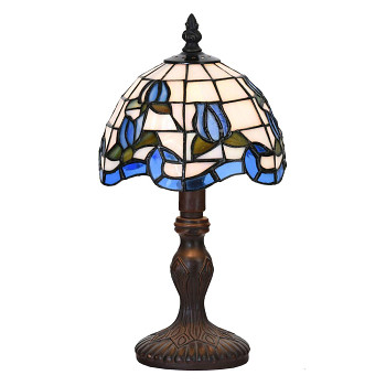 Stolní lampa Tiffany FLOWERS Clayre & Eef 5LL-6158
