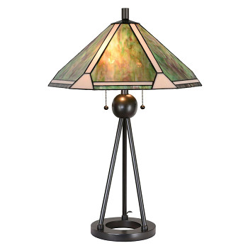 Stolní lampa Tiffany ART DECO Clayre & Eef 5LL-6165