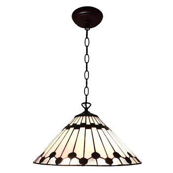 Závěsná lampa Tiffany MANHATTAN CHIQUE Clayre & Eef 5LL-6176