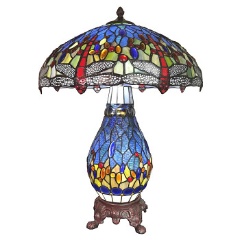 Stolní lampa Tiffany DRAGONFLY 