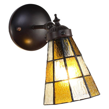 Nástěnná lampa Tiffany DARK SUNFLOWER Clayre & Eef 5LL-6209