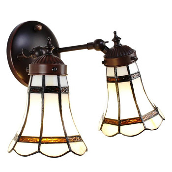 Nástěnná lampa Tiffany BRIGHT WINTER Clayre & Eef 5LL-6212