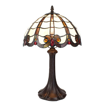 Stolní lampa Tiffany ART DECO Clayre & Eef 5LL-6239