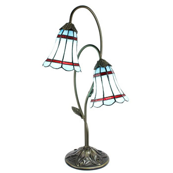Stolní lampa Tiffany ROYAL BLUE Clayre & Eef 5LL-6254