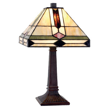 Stolní lampa Tiffany ART DECO Clayre & Eef 5LL-8830