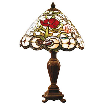Stolní lampa Tiffany ROSE Clayre & Eef 5LL-8837