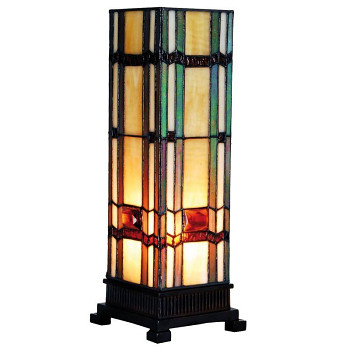 Stolní lampa Tiffany ART DECO Clayre & Eef 5LL-9024