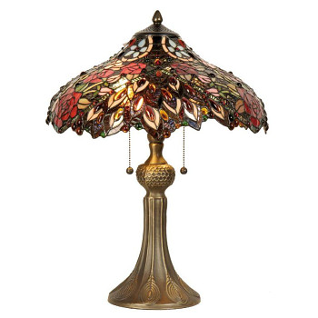 Stolní lampa Tiffany ROSE Clayre & Eef 5LL-9027
