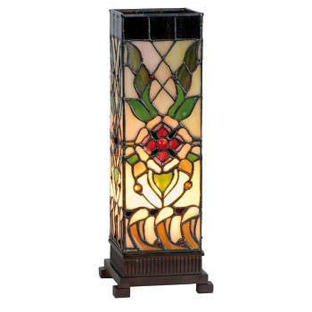 Stolní lampa Tiffany MAJESTIC FLOWER Clayre & Eef 5LL-9234