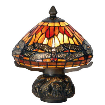 Stolní lampa Tiffany DRAGONFLY Clayre & Eef 5LL-9295